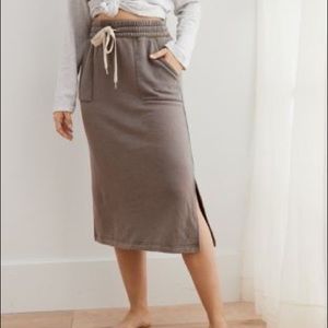 Aerie Sunday Soft Midi Skirt